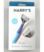 *Harry&#39;s Ocean 5-Blade Men&#39;s Razor 1 Razor Handle + 2 Razor Blade Refills - $208.48 MXN