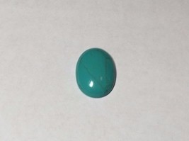 24mm x 18mm Simulated Oval Blue Turquoise Stone - $14.03