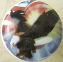 Cabinet Knobs Knob Bald Eagle American Flag Patriotic bird - £4.08 GBP