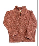 GAP toddler zip up cardigen size 5 red heather 100% Cotton - $203.19 MXN