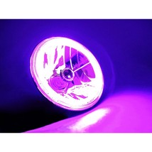 7&quot; Motorcycle Purple COB Halo 6K 4000Lm Light Bulb LED Headlight Harley - £58.97 GBP