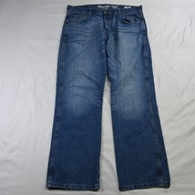 Wrangler Retro 36 x 32 Relaxed Boot Cut Light Wash 100% Cotton Denim Mens Jeans - £24.03 GBP