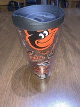 BALTIMORE ORIOLES, 24oz DOUBLE WALL, TUMBLER FROM TERVIS WITH LID INCLUDED - $14.25