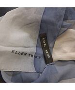 Vintage Ellen Tracy Women's Long  Blue Gradient Scarf - $14.15