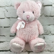 Baby Gund My First Teddy Bear Pink Stuffed Animal Plush Nursery Ribbon L... - $11.88