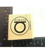 Always Symbol Marriage Love Fidelity Stampin Up Wood Mount Unused Rubber... - $5.40 CAD