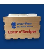 Country Woman Blue Ribbon Winners Crate O&#39; Recipe Cards 187 Recipes Vintage - $44.10