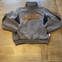 Majestic San Francisco Giants Therma Base Fleece Lined Jacket L Men Gray - $98.99