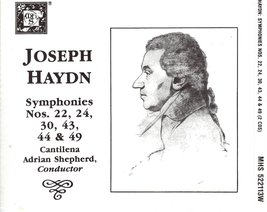 JOSEPH HAYDN Symphonies Nos. 22, 24, 30, 43, 44 &amp; 49 Cantilena [CD-ROM] Joseph H - £9.36 GBP