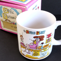 Office Flirt Vtg Coffee Mug Cup w/ Box Personalities Papel VG Meyers Kor... - $26.88