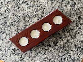 4-Hole Tealight Candle Holder Centerpiece Mantle Display - £23.92 GBP