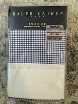 Ralph Lauren Home Butler Check 2 Standard Pillowcases Haberdashery Blue White - $39.59