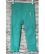 Gymshark Teal Energy Seamless Crop Leggings Women’s Size S - $258.91 MXN