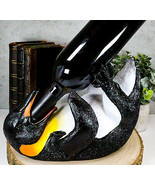 Ebros South Pole Emperor Penguin Wine Holder Birds Of Antarctica Kitchen... - £26.29 GBP