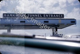 1954 Bankhead Tunnel Entrance Mobile Alabama Red-Border Kodachrome Slide - £3.11 GBP