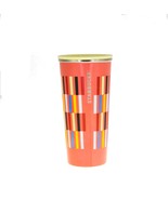 Starbucks Orange Yellow Geometric Line Stainless Steel Traveler Cup 16oz... - £55.49 GBP