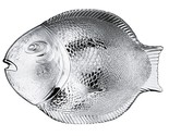 Pasabahce Fish Shaped Tempered Glass Plate Marine Clear Crystal Dish - £22.45 GBP