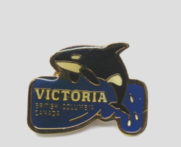 Victoria British Columbia BC Canada Whale Animal Collectible Pin Pinback Vintage - £10.48 GBP