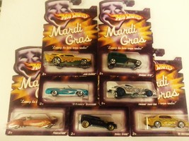 Hot Wheels 2008 Mardi Gras Wal-Mart Exclusive Set of All 7 Vehicles Mint... - £119.54 GBP