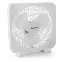 Impress 9 Inch Box Fan- White - £52.62 GBP