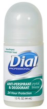 Dial Professional Roll O N Anti Perspirant &amp; Deodorant Crystal Breeze 1.5oz 07686 - £11.41 GBP