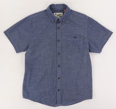 Howler Bros Mansfield Shirt Mens Small Blue Short Sleeve Button Up - $37.39