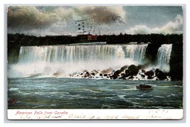 American Falls From Canada Niagara Falls NY New York DB Postcard T20 - £1.49 GBP