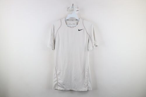 Primary image for Nike Pro Mens Small Fitted Compression Short Sleeve Training Gym T-Shirt White