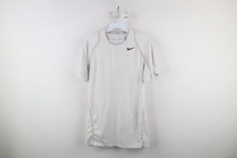 Nike Pro Mens Small Fitted Compression Short Sleeve Training Gym T-Shirt White - £31.25 GBP