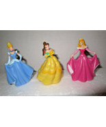 Disney Princess DecoPac Cake Topper PVC Figures Aurora Cinderella Belle - £8.26 GBP