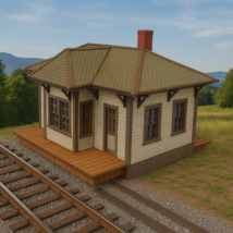 SMALL COUNTRY DEPOT 1:87th HO Scale KIT - $47.52
