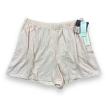 NOS Vtg Cuddl Duds Solar Knit Nylon Cotton Peach Shorts Women’s USA Made... - £22.12 GBP