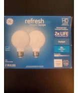 GE Refresh 60-Watt EQ G25 Daylight Dimmable Globe Bulb Light Bulb (2-Pac... - £17.05 GBP