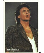 ⭕VTG card pocket calendar 1986 RICK SPRINGFIEL Portugal group music singer - $2.48
