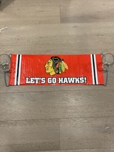 New NHL Fanbana Recoiling Banner, Chicago Blackhawks - Let&#39;s Go Hawks! - Boeing - £5.62 GBP