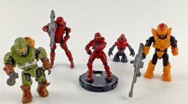 Mega Bloks Consturx Halo Minifig Lot Master Chief Covenant Grunt UNSC Sp... - $24.70