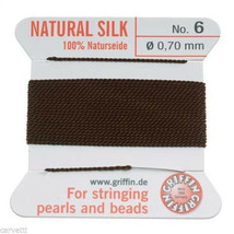 GRIFFIN Carded Silk Beading Cord Size #6 Pick Color - $3.00