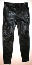 NWT New Womens 6 Sanctuary Faux Leather Pants Skinny Black Leggings Zipper Leg  - £89.51 GBP