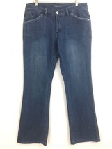 Baccini Blue Jeans Womens size 12 Relaxed Fit Straight Leg Medium Wash 3... - $22.49