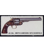 Smith & Wesson 1875 Schofield 45 Cal Revolver/Guns Cinderella / Poster Stamp MNH - $283.73 MXN