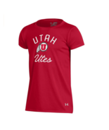 Under Armor NCAA Utah Utes Youth Girls Short Sleeve Performance Tee, Red... - £6.60 GBP