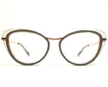OGI Eyeglasses Frames FERCUTE/1140 Clear Pink Rose Gold Gray Cat Eye 51-... - $121.18