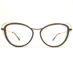 OGI Eyeglasses Frames FERCUTE/1140 Clear Pink Rose Gold Gray Cat Eye 51-16-140 - £95.09 GBP