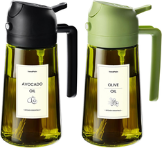 Original 16Oz/470Ml Olive Oil Dispenser Bottle - Black&amp;Green - $23.44