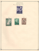 ARGENTINA 1950  Very Fine  Mint &amp; Used Stamps Hinged on list - £0.86 GBP