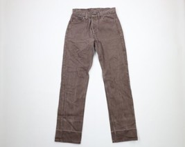 Vintage 80s Levis 501xx Mens 28x32 Faded Button Fly Original Fit Jeans Brown USA - £142.37 GBP