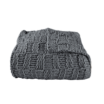 Luxurious Slate Knit Blanket - $272.97