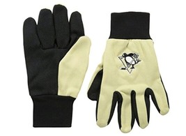 NHL Pittsburgh Penguins Colored Palm Utility Gloves Black Palm by FOCO - £6.12 GBP
