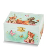 Children&#39;s Cat Themed Musical Jewelry Box with Mirror - £30.88 GBP