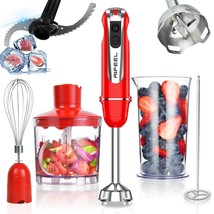 Immersion Hand Blender, 5-In-1 Stick Blenderice Blade,With Ice Crusher 500Ml Foo - £31.63 GBP